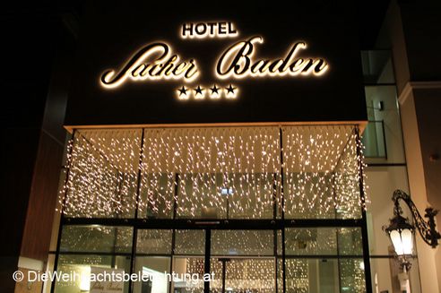 LED Weihnachtsbeleuchtung Hotel Sacher  