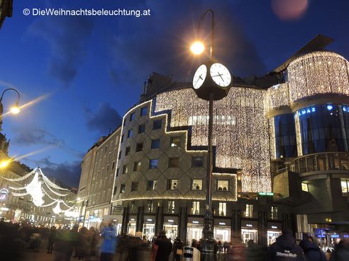 LED Weihnachtsbeleuchtung Haas Haus Wien