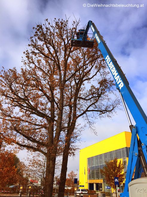 LED Weihnachtsbeleuchtung Baum IKEA Klagenfurt - Montage