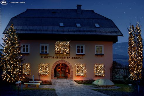 LED Weihnachtsbeleuchtung Gemeinde Paternion