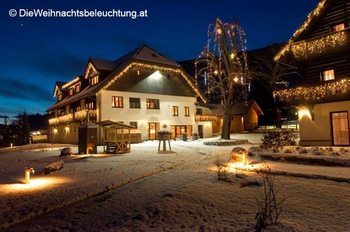 LED Weihnachtsbeleuchtung Hotel Lindenhof 