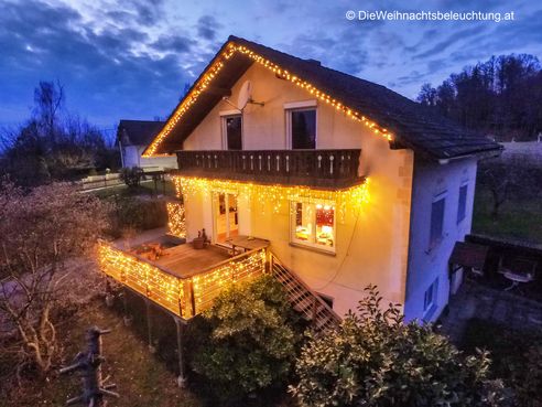 LED Weihnachtsbeleuchtung Haus und Garten